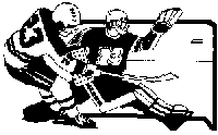 A
skater and goalie