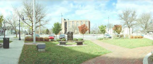 Where the Park Hotel once stood