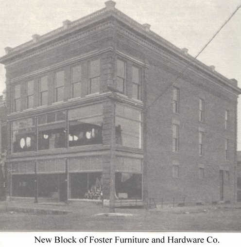 This building, shown her, brand new in 1906, still stands, and looks very much the same today