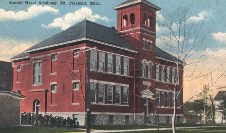 Also, in the mid 1890's, Sacred Heart
built a school, which helped to releive the
 overcrowding. This is the 2nd Academy building