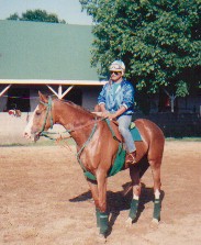 Mike making his way to the track at Churchill Downs