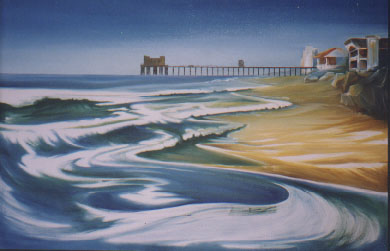 Oceanside,  Oil on canvas