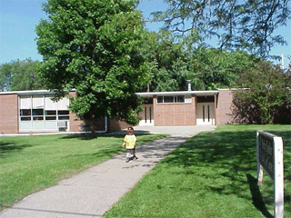 The front of our building.
