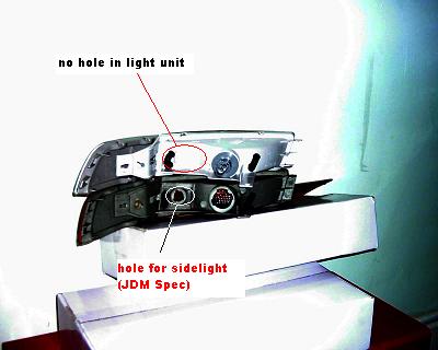 rear of light units