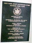 NYS Vet's Home Dedication Plaque