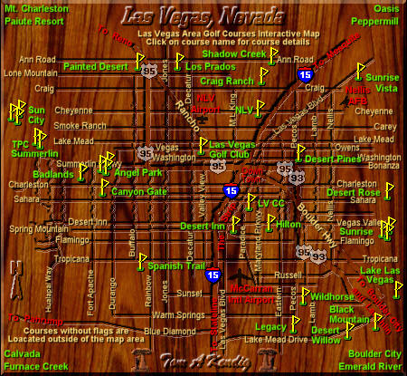Las Vegas Golf Course Image Map