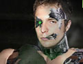 This is Metallo, the cyborg Superman villian with a Kryptonite heart, defeating our favorite superhero.