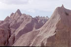 Badlands features