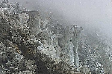 images inside the broken icefall between Camp1 and Camp2