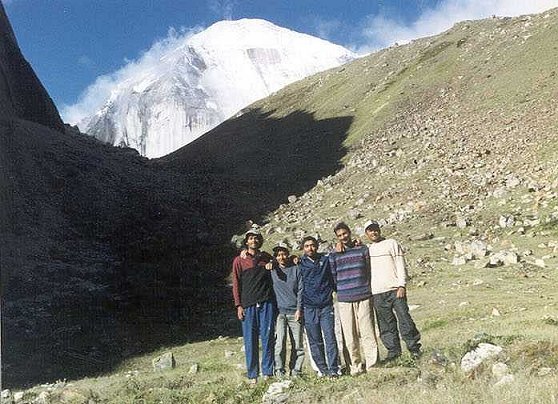 Manda 2 (6568 m) as seen from Base Camp 
