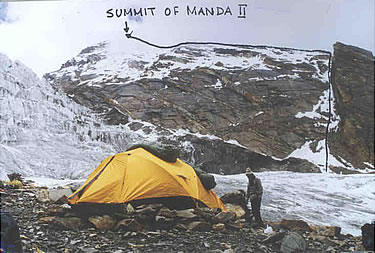 Summit route from Camp 3