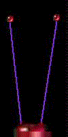 Tesla coil. Tesla is the father of electricity.