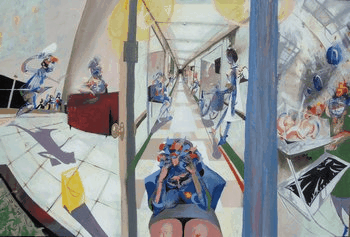 oil on 6'x4' canvas.&nbsp; 2004.