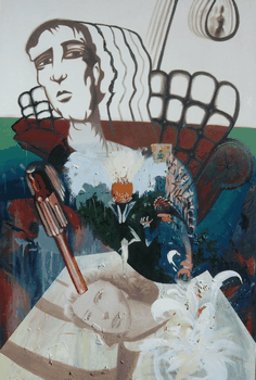 Oil on 6'x4' canvas.&nbsp; 2003.