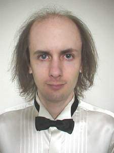 A picture of me from the Brass Band Christmas Show, Balfron Town Hall, December 1999