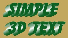 3d text sample