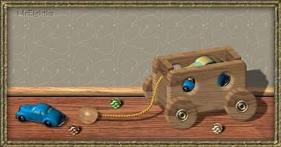 sample of wooden toy cart