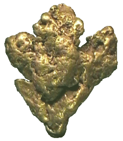 Native Gold on quartz