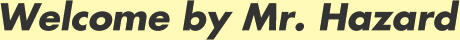 Mr. Hazards Homepage - The WEB-Site for people collecting Rubber Hazmat and Diving Suits.