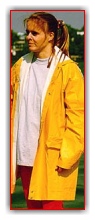 PVC rainjacket - yes, its the girl from the drysuit section