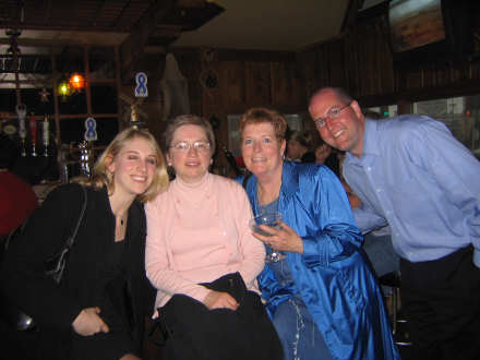 Amy, Marlys, Linda and Jeremy celebrate Mother's Day at Trim B's before seeing The Phantom of the Opera!!