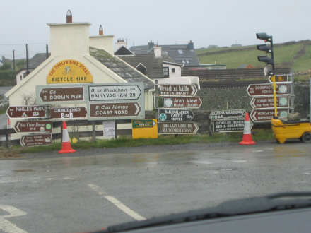 Although most of the signs were clear, in the rural areas it was a bit harry!