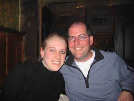We went to dinner and had a couple "pints" before heading back to the Radison where we got engaged.