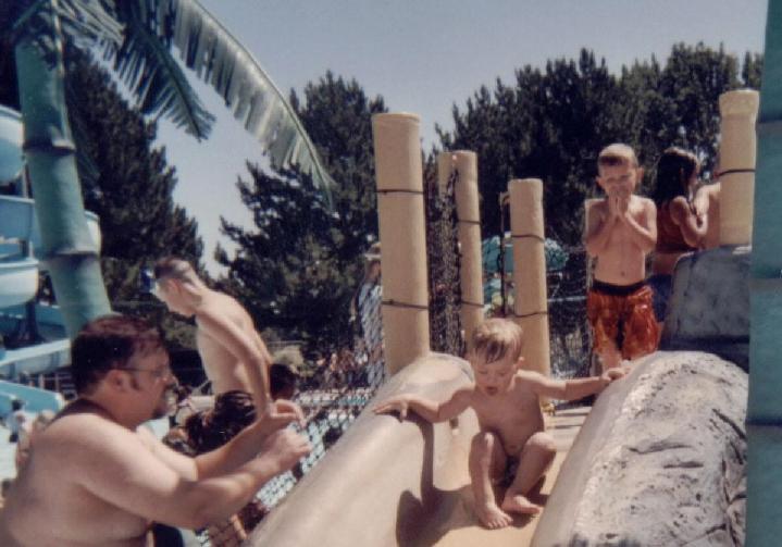 Watch me slide Daddy.
