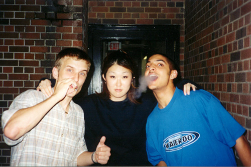 "Gee that's one funny looking cigarette Dave."