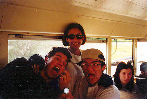The girl to the right in the background was Lesley, she's making a pretty damm sour face, she probably thought we were the biggest losers.&nbsp; Oh well.