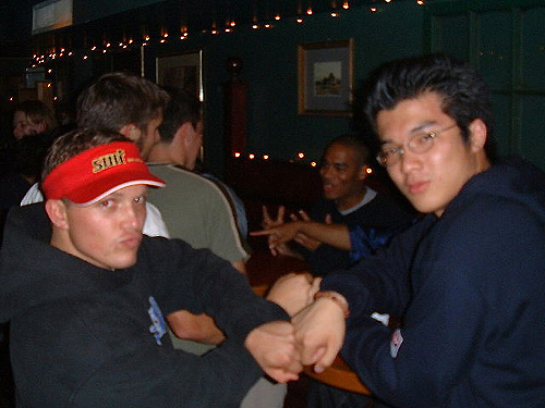 "Here Graham demonstrates the perfect way to lure women, adhere a sexy Vietnamese person to your knuckles.&nbsp; Note all the good looking women swarming in this picture."&nbsp; (props to Graham he came up with that caption).