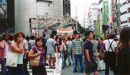 They had some Japanese pop act set up along the side of the street playing, if you're into that kind of music Godbless your soul.