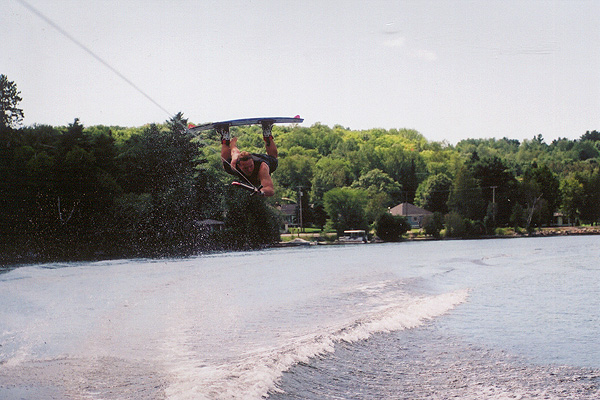 Here's Graham catching some monster air in a move I've dubbed the "Oh Shit....."