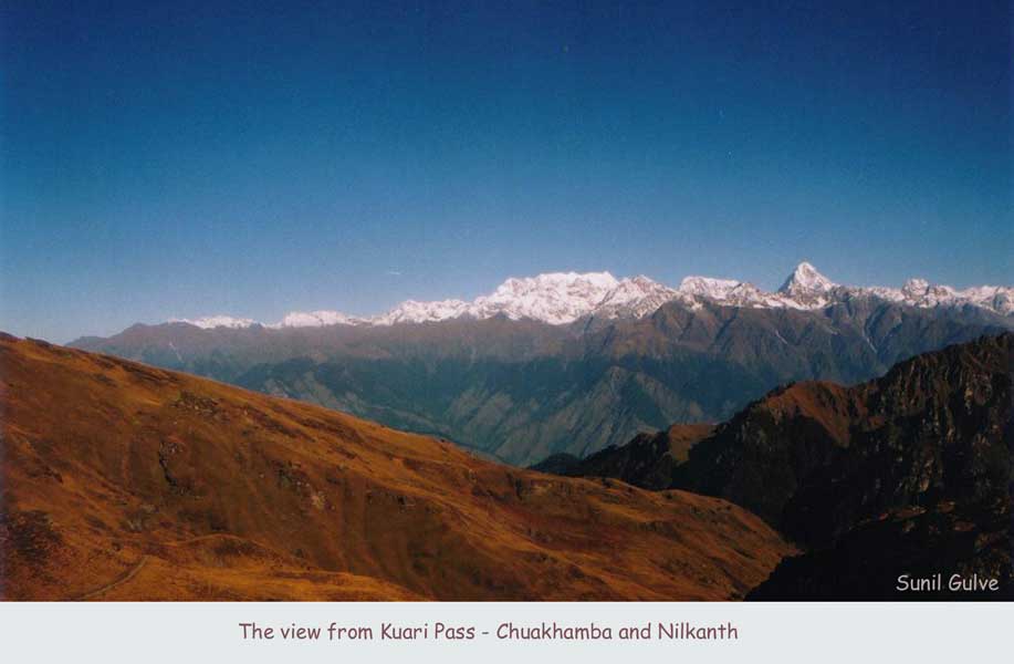 View from Kuari Pass - Chaukhamba and Nilkanth