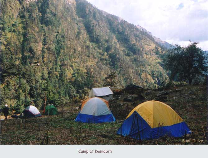 Camp at Domabiti