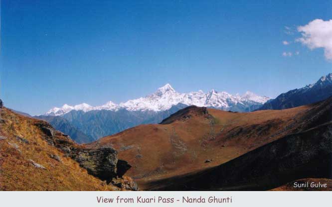 View from Kuari Pass - Nanda Ghunti