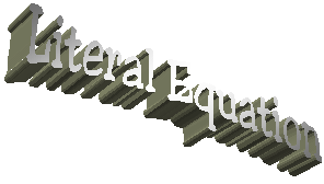 Literal Equation
