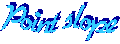 Point slope