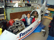 My Grandson in the command position
