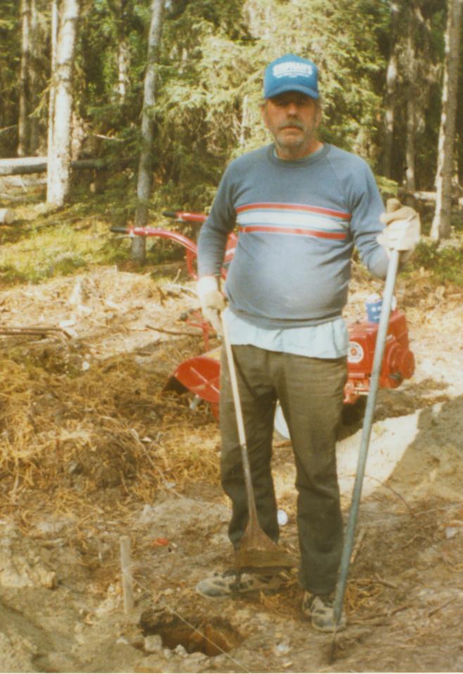 dig holes for fountation posts