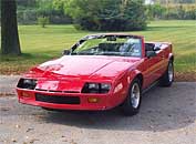 Mikey's Camaro, top down