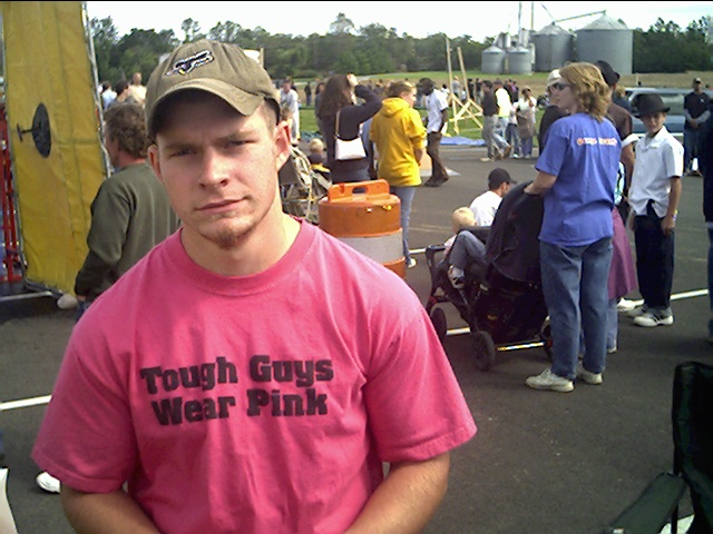 tim in pink