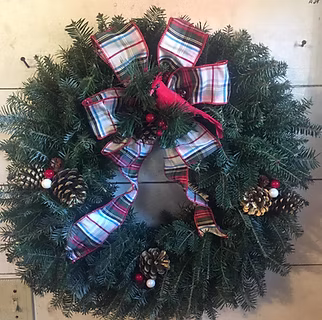 Handcrafted Christmas wreath