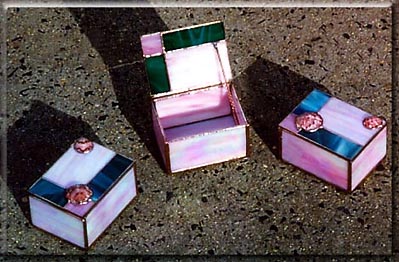 3 Pink Boxes