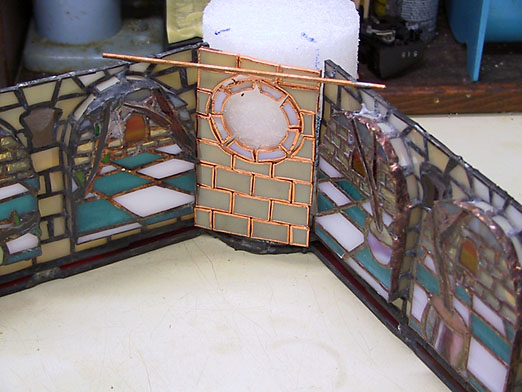 Glass against form