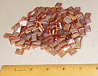 pile of 1/2 inch pieces of glass