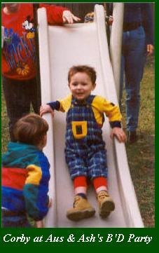 Corby at Ashley, Austin & Ashton's  Birthday