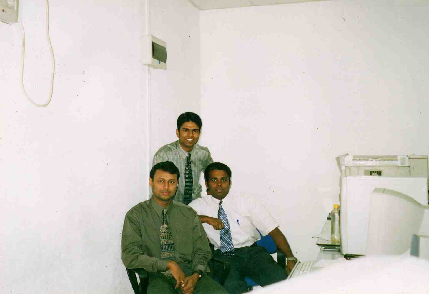 In Office with my friends Niranjan & Krishan