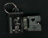outhouse showing man inside $20.00