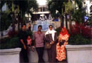 Tuesday, Nov 02. Feet of Menara KL Tower. Azmis and Mr. Gani with mom. 